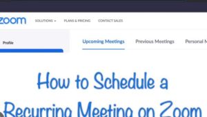 How to Set Up Recurring Zoom Meetings?
